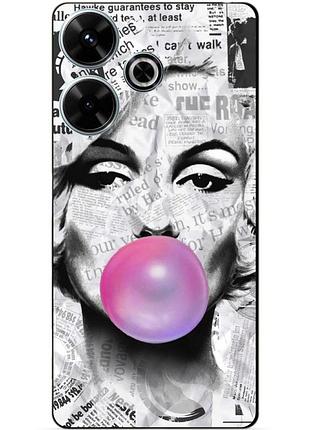 Чехол силиконовый бампер для infinix hot 30 (x6831) с рисунком мэрилин монро marilyn monroe