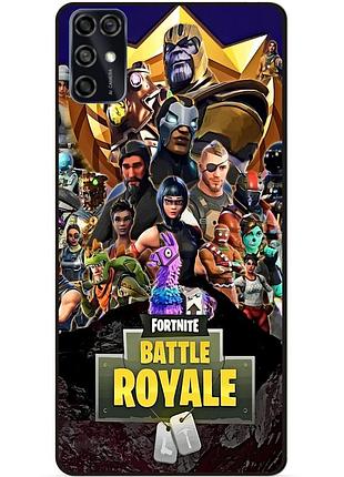 Чехол силиконовый бампер для zte blade v2020 smart с рисунком фортнайт fortnite