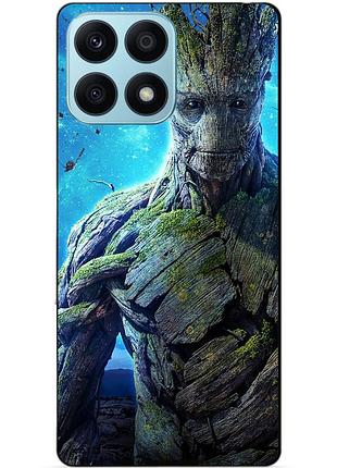 Чехол силиконовый бампер для huawei honor x8a с рисунком грут groot стражи галактики