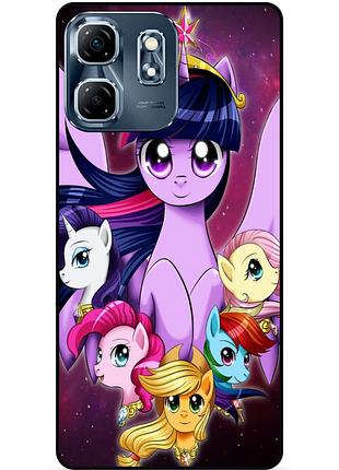 Силіконовий бампер чохол для infinix smart 9 (x6532) з малюнком поні my little pony