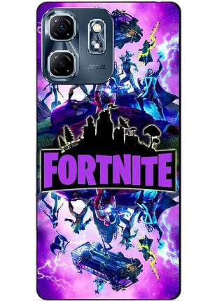 Силіконовий чохол бампер для infinix smart 9 (x6532) з малюнком fortnite marvel фортнайт марвел