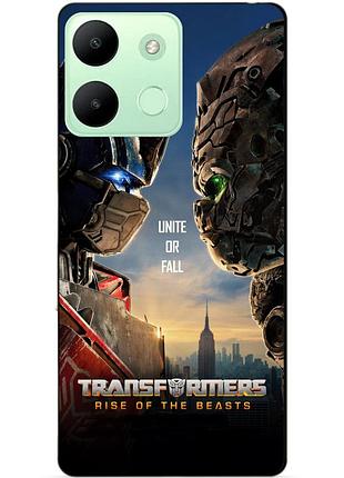 Силіконовий чохол бампер для infinix smart 7 hd з малюнком звіробої трансформери transformers