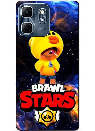 Силіконовий бампер чохол для infinix smart 9 (x6532)/13 power з героєм космічний бравл леон качка