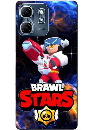Силіконовий бампер чохол для infinix smart 9 (x6532) з героєм космічний бравл булл