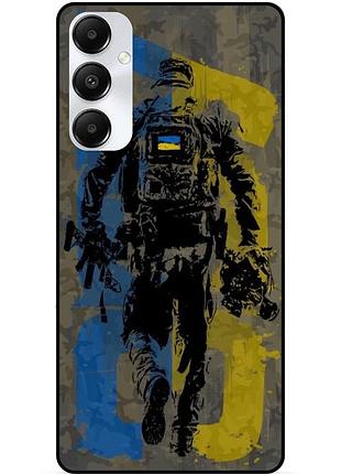 Чехол силиконовый бампер для samsung m35 5g с рисунком зсу украина боец
