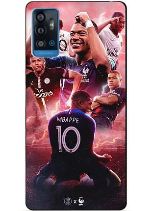 Чехол силиконовый бампер для zte blade a71 с рисунком килиан мбаппе mbappe