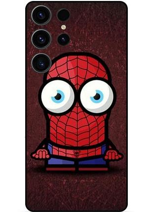 Силіконовий бампер чохол для samsung s23 ultra з малюнком міньйон людина-павук spider man