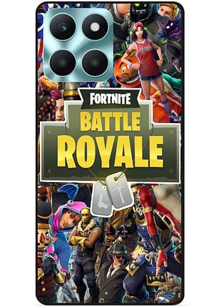 Чехол силиконовый бампер для huawei honor x6a игра fortnite фортнайт
