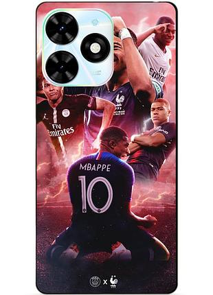 Силіконовий бампер чохол для infinix hot 40 (x6836) з малюнком кіліан мбаппе mbappe