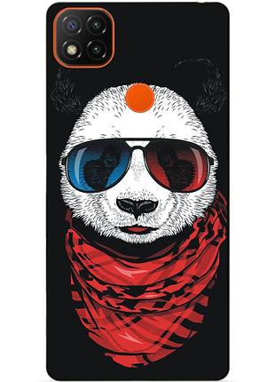 Силіконовий чохол бампер для xiaomi redmi 9c з малюнком панда
