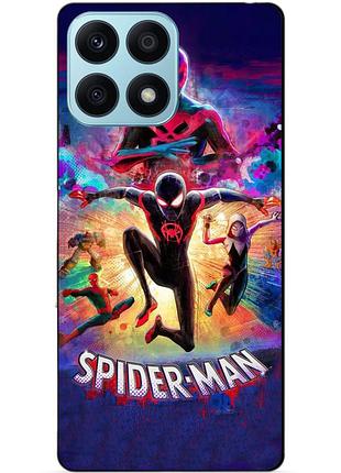 Чехол силиконовый бампер для huawei honor x8a spider man человек паук майлз моралес