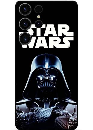 Чехол силиконовый бампер для samsung s23 ultra с рисунком star wars звездные войны дарт вейдер