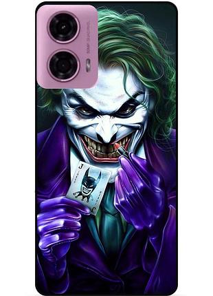 Силіконовий бампер чохол для motorola moto g24 з малюнком joker джокер