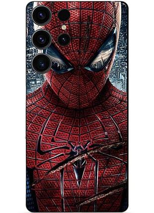 Чехол силиконовый бампер для samsung s23 ultra человек паук spider man