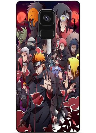 Силіконовий чохол бампер для samsung a8 plus з малюнком наруто naruto аніме