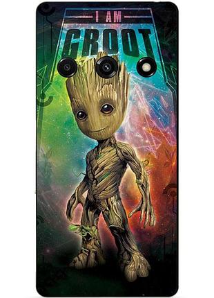 Чехол силиконовый бампер для xiaomi redmi a3 с рисунком groot грут стражи галактики