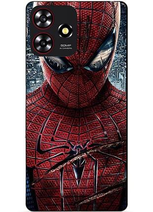 Чехол силиконовый бампер для zte blade a73 человек паук spider man