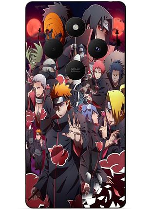 Чехол силиконовый бампер для xiaomi poco c75 с рисунком наруто naruto аниме