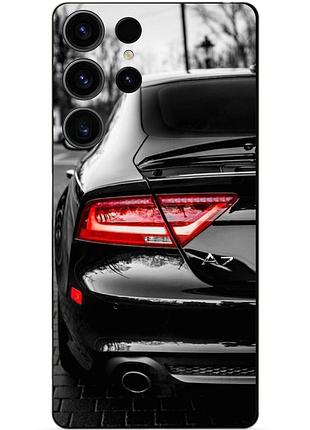 Чехол силиконовый бампер для samsung s23 ultra с рисунком audi ауди машина авто