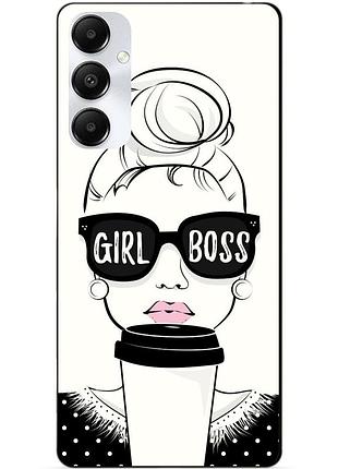 Чехол силиконовый бампер для samsung m35 5g с рисунком girl boss