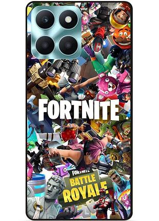 Чехол силиконовый бампер для huawei honor x6a с картинкой fortnite фортнайт