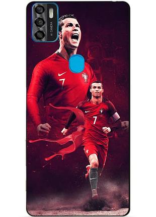 Чехол силиконовый бампер для zte blade a7s с рисунком ronaldo португалия роналдо