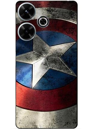 Силіконовий чохол бампер для realme note 50 з малюнком капітан америка супергерой marvel
