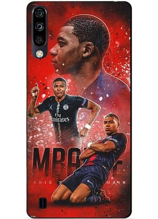 Чехол силиконовый бампер для zte blade a7 2020 с рисунком мбаппе psg mbappe