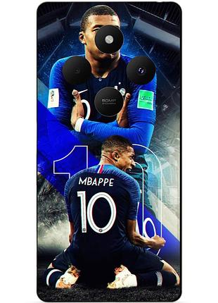 Чехол силиконовый бампер для xiaomi redmi 14c с рисунком mbappe франция мбаппе