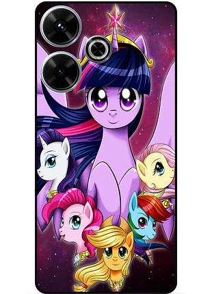 Чехол силиконовый бампер для realme note 50 с рисунком пони my little pony