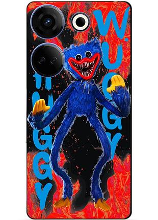 Чехол силиконовый бампер для tecno camon 20 pro с рисунком huggy wuggy хагги вагги