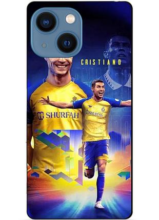 Чехол силиконовый бампер для iphone 13 mini с рисунком роналдо аль наср ronaldo