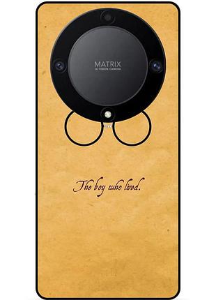 Чехол силиконовый бампер для huawei honor magic 6 lite с рисунком гарри поттер harry potter очки