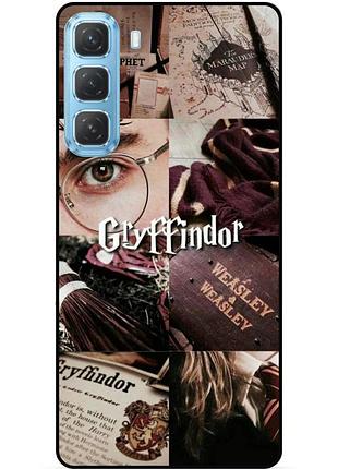 Чехол силиконовый бампер для infinix hot 50 (x6882) с рисунком gryffindor гриффиндор гарри поттер harry potter