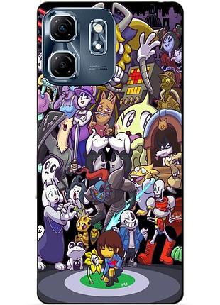 Чехол силиконовый бампер для infinix smart 9 (x6532) с рисунком undertale андертейл