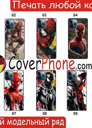 Силіконовий чохол людина-павук spider man для xiaomi samsung motorola nokia iphone zte vivo oppo realme tecno