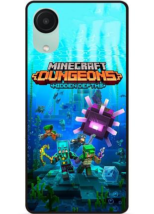 Силіконовий чохол бампер для samsung a03 core з малюнком майнкрафт minecraft