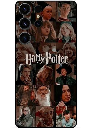 Чехол силиконовый бампер для samsung s23 ultra с рисунком harry potter гарри поттер