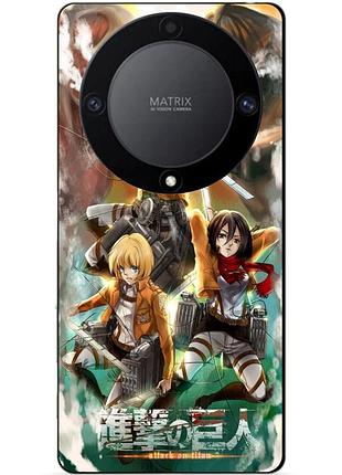 Чехол силиконовый бампер для huawei honor magic 6 lite с рисунком атака на титанов attack on titan