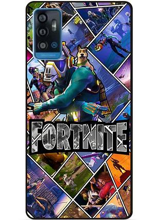 Силіконовий чохол бампер для zte blade a71 з картинкою фортнайт fortnite