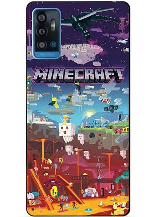 Силіконовий чохол бампер для zte blade a71 гра minecraft майнкрафт