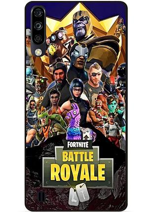 Чехол силиконовый бампер для zte blade a7 2020 с рисунком фортнайт fortnite