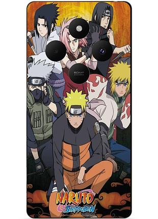 Чехол силиконовый бампер для xiaomi redmi 14c с рисунком naruto наруто аниме