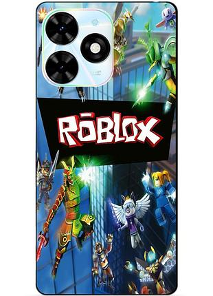 Силіконовий чохол бампер для infinix hot 40i (x6528b) з картинкою roblox роблокс