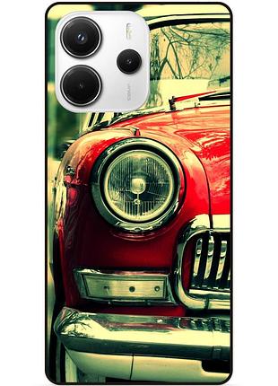 Чехол силиконовый бампер для xiaomi redmi note 14 с рисунком ретро авто chevrolet машина