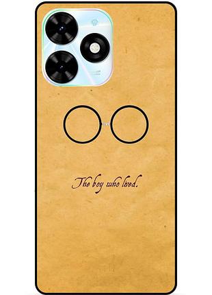 Чехол силиконовый бампер для tecno spark 20 pro с рисунком гарри поттер harry potter очки