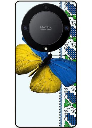 Чехол силиконовый бампер для huawei honor magic 6 lite с рисунком бабочка украина мотылек