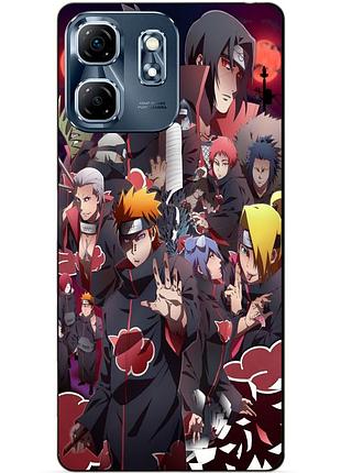 Чехол силиконовый бампер для infinix smart 9 (x6532) с рисунком наруто naruto аниме
