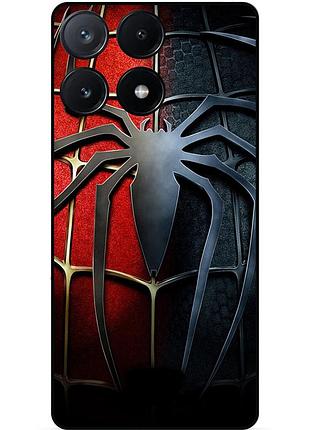 Чехол силиконовый бампер для xiaomi poco x6 pro 5g с рисунком человек паук spider man