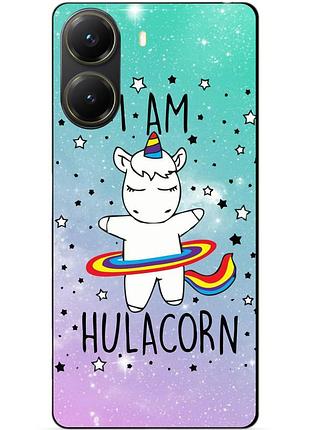Силіконовий чохол бампер для xiaomi poco x7 pro з малюнком єдиноріг поні